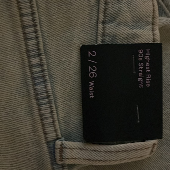 NWT ✅ WILD FABLE 💙 HIGHEST RISE 90s STRAIGHT LEG JEANS (Button Fly) - Picture 7 of 7